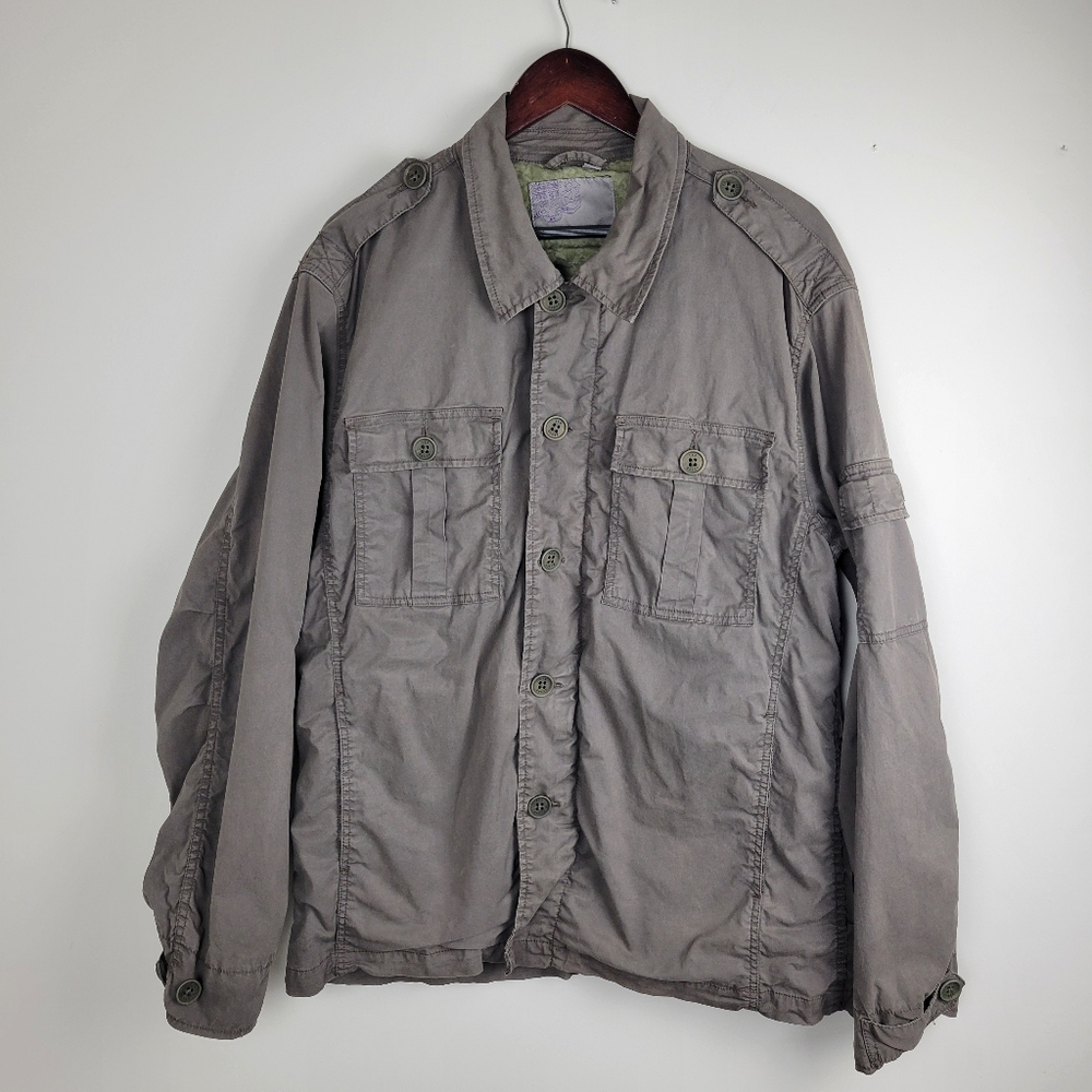 TED BAKER Women's Utility Military Jacket Full Zip Pockets